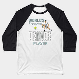 World's Okayest Tennis player in men Baseball T-Shirt